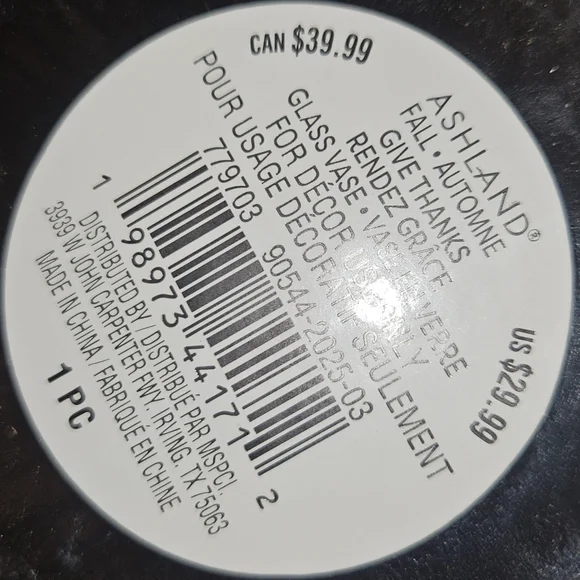 Amber Ribbed Decor Set | Ashland Vase + 8 Glass Candle Jars | Wedding/Home Décor - Picture 4 of 4